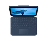 Logitech Rugged Combo 4 Touch QWERTZ Tysk Smart Connector Blå