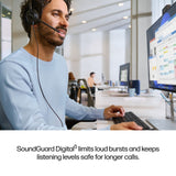 HP Poly Mission 425 Stereo USB Wired Headset Classic (Bulk)