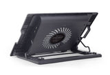 Gembird NBS-1F17T-01 køling til laptop 43,2 cm (17") 1500 rpm Sort