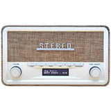 Denver DAB-18LW radiomodtager Digital Brun, Hvid