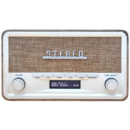 Denver DAB-18LW radiomodtager Digital Brun, Hvid