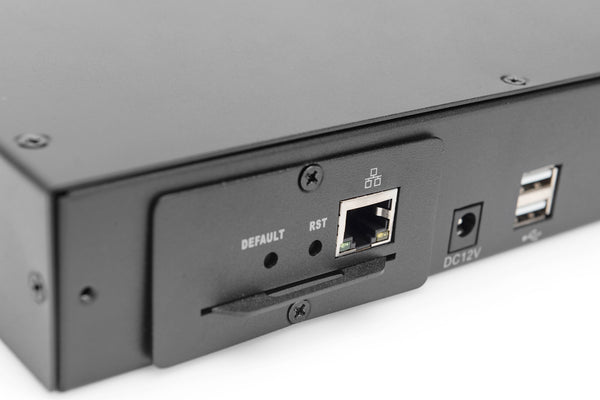 Digitus DS-72213 KVM Switch Stativ-montering Sort