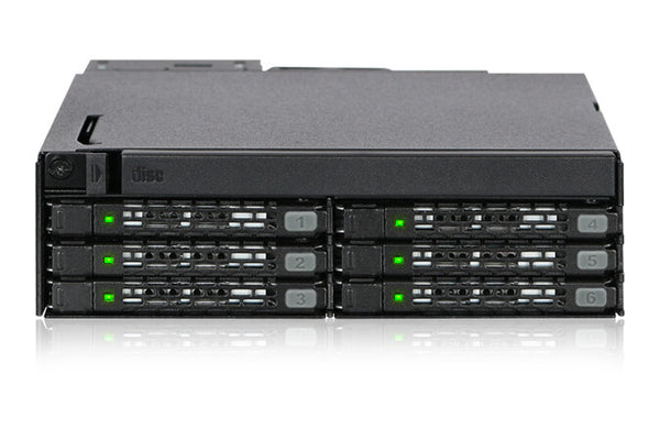 Icy Dock MB606SPO-B drive bay panel Sort