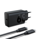 Lenovo 68W USB-C Wall Charger Tablet, Universel Sort Vekselstrøm Indendørs