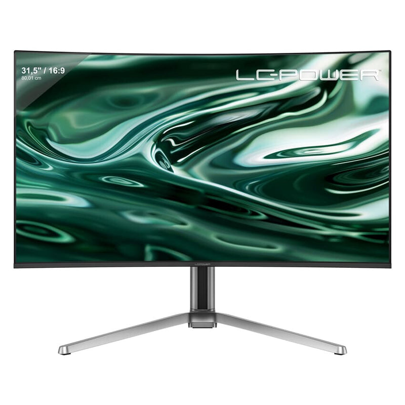 LC-Power LC-M32UCO computerskærm 80 cm (31.5") 3840 x 2160 pixel 4K Ultra HD QD-OLED Anthracit, Sort