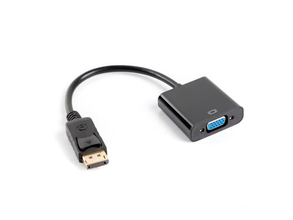 Lanberg AD-0002-BK videokabel adapter 0,2 m VGA (D-Sub) DisplayPort Sort