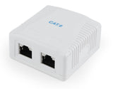 Gembird NCAC-2F6-01 stikdåse RJ-45 Hvid