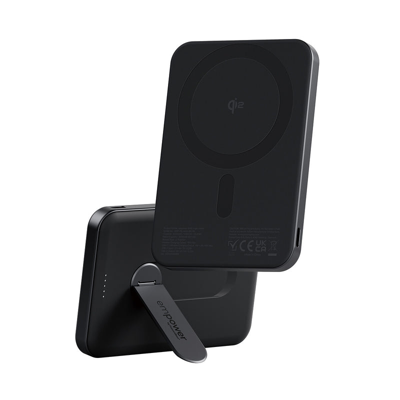 PanzerGlass empower™ by ® empower™ Bank m. Spin Stand | 5000mAh | Space Black