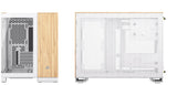 Corsair CC-9011288-WW computeretui Midi Tower Bamboo, Hvid