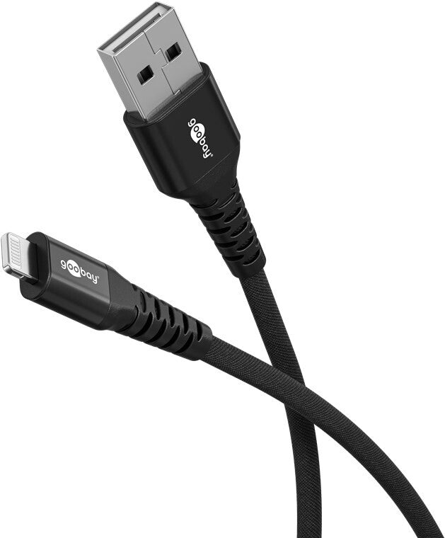 Goobay 74485 Lightning kabel 0,5 m Sort