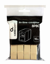 Gembird TA-350/10 kabel kønsskifter 8P8C RJ-45 Beige