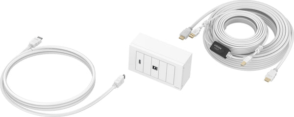 Vision TC3-PK10M stikkontakt HDMI + USB Type-B Hvid