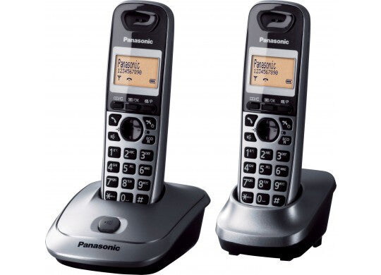 Panasonic KX-TG2512 DECT telefon Nummervisning Grå