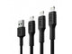 Green Cell KABGCSET04 Lightning kabel 2 m Sort