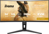 iiyama G-MASTER GCB3486WQSCP-B1 computerskærm 86,4 cm (34") 3440 x 1440 pixel UltraWide Quad HD Sort