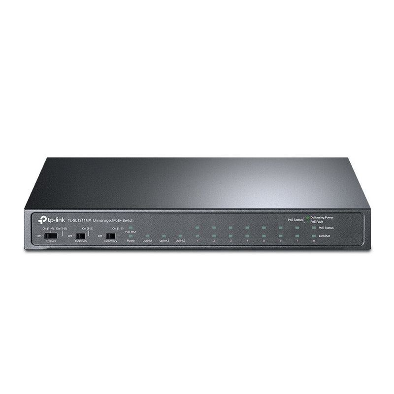 TP-Link TL-SL1311MP netværksswitch Ikke administreret Fast Ethernet (10/100) Strøm over Ethernet (PoE) Sort