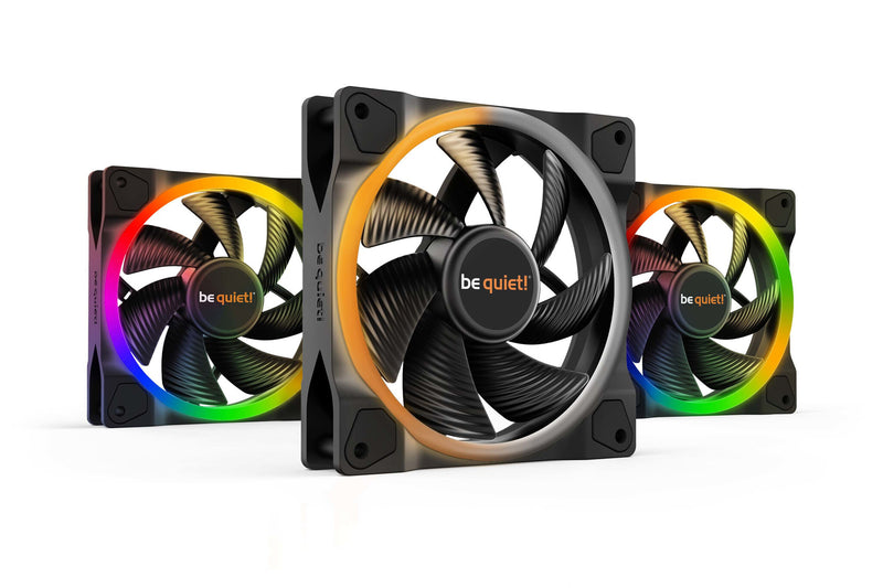 be quiet! Light Wings | 120mm PWM Triple Pack Computerkabinet Ventilator 12 cm Sort 3 stk