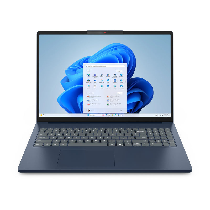 Lenovo IdeaPad Slim 3 16IRH10 Intel® Core™ i5 i5-13420H Laptop 40,6 cm (16") WUXGA 16 GB DDR5-SDRAM 1 TB SSD Wi-Fi 7 (802.11be) Tysk Blå