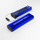 iStorage datAshur PRO+C USB-nøgle 512 GB USB Type-C 3.2 Gen 1 (3.1 Gen 1) Blå
