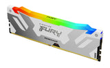 Kingston Technology FURY 64 GB 6400 MT/s DDR5 CL32 DIMM (sæt med 2) Renegade RGB, hvid XMP