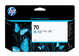 HP 70-blækpatron, 130 ml, lys cyan