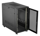 Lanberg FF01-6222-23B stativ 22U Fritstående reol Sort