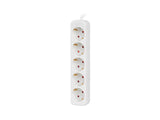 Lanberg PS0-05F-0300-W stikdåse 3 m 5 AC stikkontakt(er) Indendørs Hvid