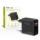 Mobile Origin MO-140WDCH-PW21 oplader til mobil enhed Universel Sort Vekselstrøm Hurtig opladning Indendørs