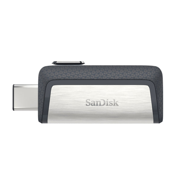 SanDisk Drive USB Ganda Ultra Tipe-C 256 GB USB-nøgle USB Type-A / USB Type-C 3.2 Gen 1 (3.1 Gen 1) Grå, Sølv