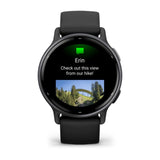 Garmin Vivoactive 5 3,05 cm (1.2") AMOLED 42 mm Digital 390 x 390 pixel Berøringsskærm Sort Wi-Fi GPS (satellit)
