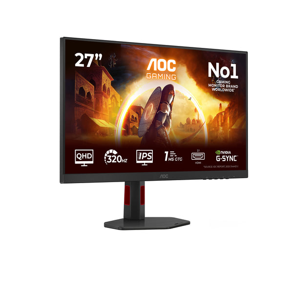 AOC G4 Q27G4SRU computerskærm 68,6 cm (27") 2560 x 1440 pixel Quad HD LED Sort, Rød
