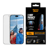 PanzerGlass ® 2-Way Privacy Skærmbeskyttelse iPhone 18 Pro | Ultra-Wide Fit m. FASTFIT IN-A-BOX