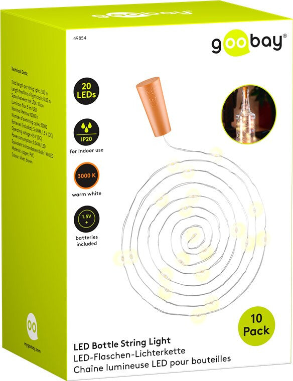 Goobay 49854 dekorativ belysning Dekorativ lysfigur 20 pære(r ) LED