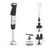 Tefal Quickchef+ HB67G830 blender 0,8 L Nedsænkning blender 1000 W Sort, Rustfrit stål