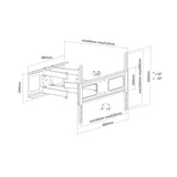 VALUE 17.99.1205 tv-beslag 177,8 cm (70") Sort