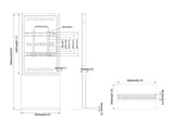 Multibrackets 5292 kabinet til skiltedisplay