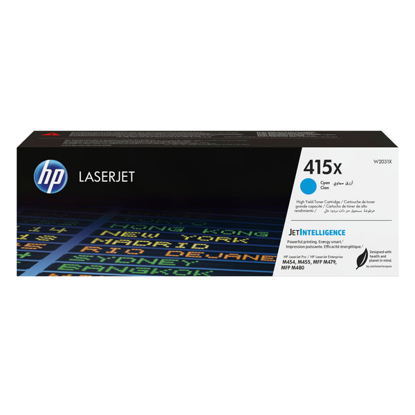 HP 415X Original LaserJet-tonerpatron med høj ydelse, cyan