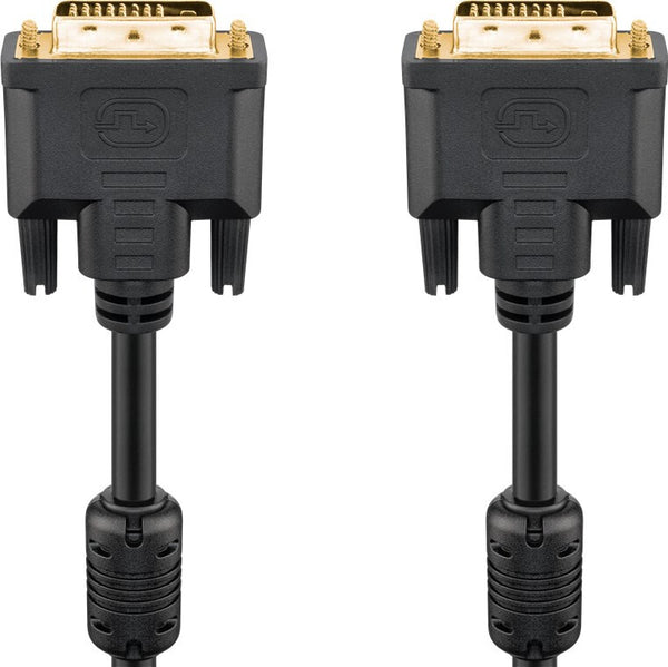 Goobay 93110 DVI kabel 2 m DVI-D Sort
