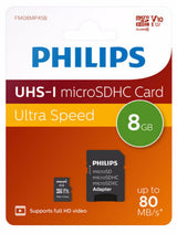 Philips FM08MP45B/00 hukommelseskort 8 GB MicroSDHC UHS-I Klasse 10
