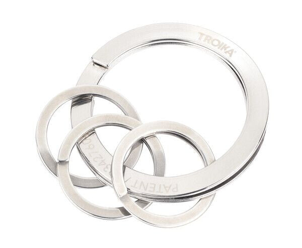 TROIKA NAIL GUARD Nøglering Sølv, Rustfrit stål