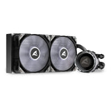 Sharkoon S80 RGB Computerkabinet, Processor Alt-i-en væskekøler 12 cm Sort 1 stk