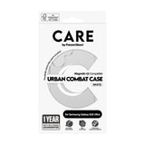 PanzerGlass CARE™ by ® Urban Combat Case Transparent m. Hvid Qi Compatible Samsung Galaxy S25 Ultra