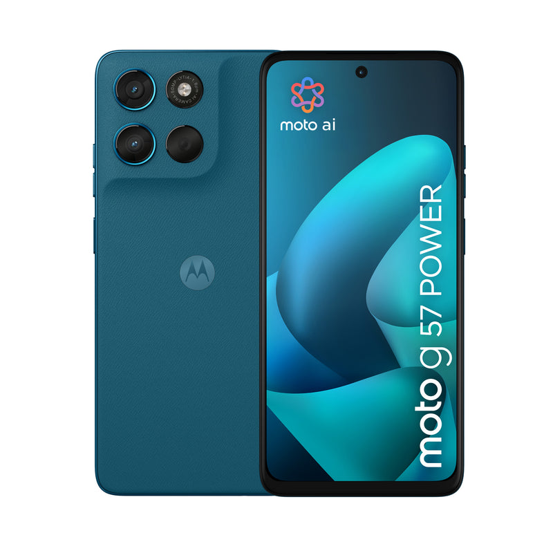 Motorola moto g57 power 17,1 cm (6.72") Dual SIM Android 16.0 5G USB Type-C 12 GB 256 GB 7000 mAh Blå