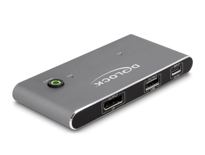 DeLOCK 11487 KVM Switch Anthracit