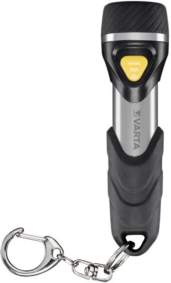Varta Day Light Key Chain Light Aluminium, Sort Nøglering med lommelygte LED