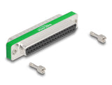 DeLOCK 66480 kabel kønsskifter D-Sub 37 pin Grøn, Sølv