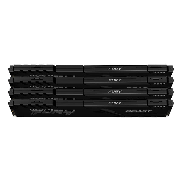 Kingston Technology FURY Beast 128GB 3200MT/s DDR4 CL16 DIMM (Sæt med 4) Black