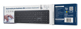 Gembird KB-WPS-03 tastatur Kontor RF trådløs + Bluetooth QWERTY US International, Ukrainsk, Russisk Sort