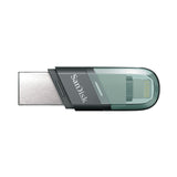 SanDisk iXpand Flash Drive Flip USB-nøgle 64 GB USB Type-A / Lightning 3.2 Gen 1 (3.1 Gen 1) Grå, Sølv, Transparent