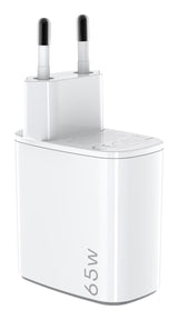Celly UPTC1USB2USBC65 oplader til mobil enhed Smartphone, Tablet, Telefon Hvid USB Indendørs